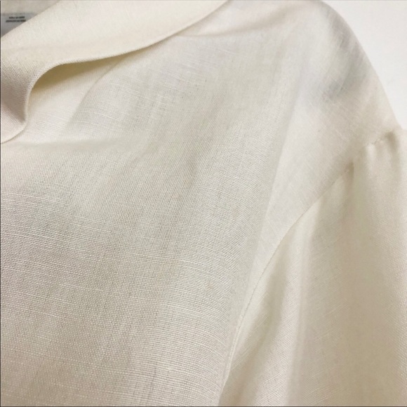 C/MEO COLLECTIVE White Linen Blazer - Picture 7 of 8